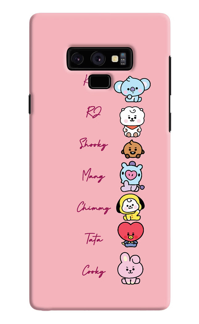 BTS names Samsung Note 9 Hard Case Back Cover by Casekaro