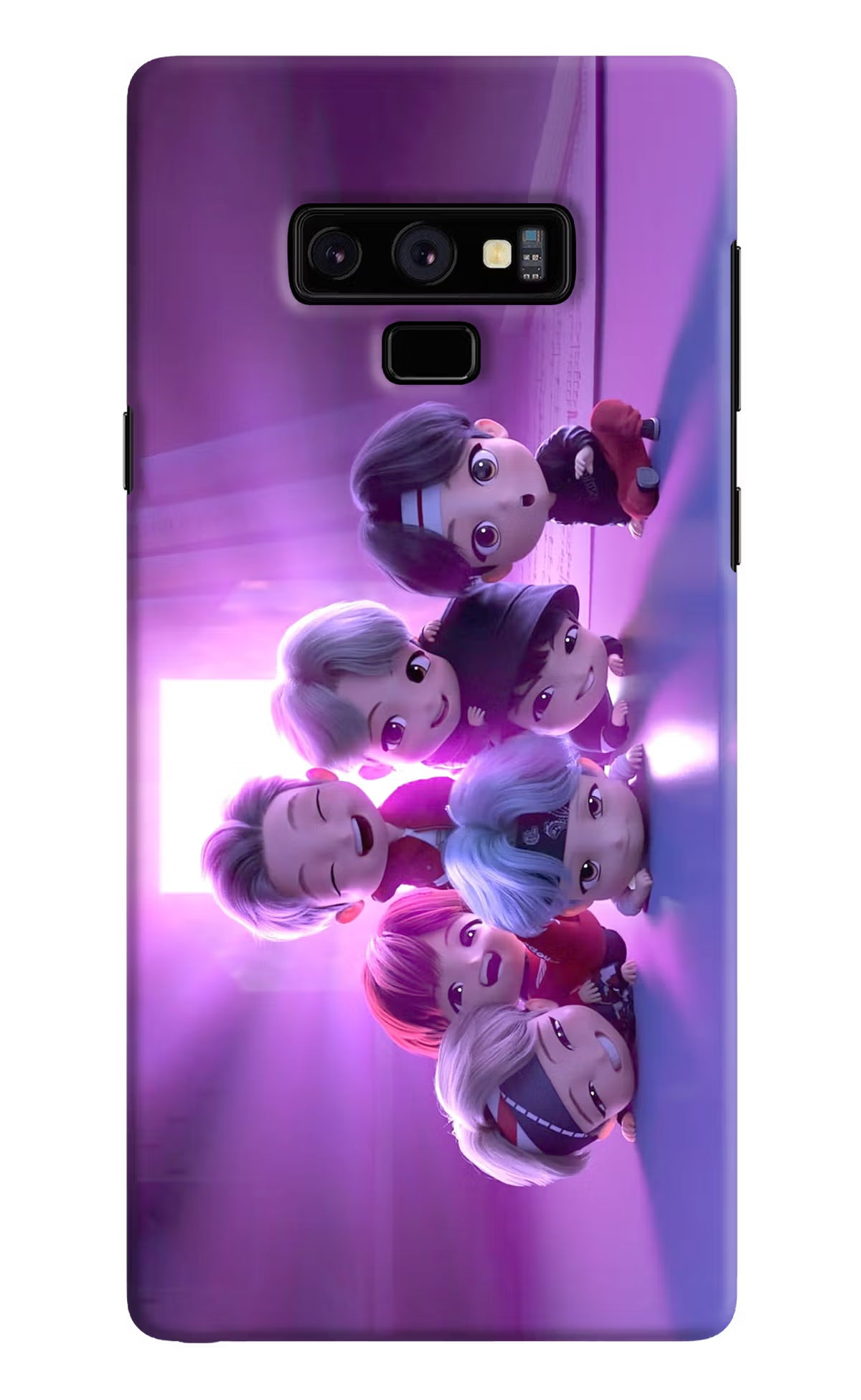 BTS Chibi Samsung Note 9 Hard Case Back Cover by Casekaro
