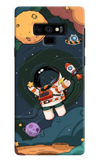 Cartoon Astronaut Samsung Note 9 Hard Case Back Cover by Casekaro