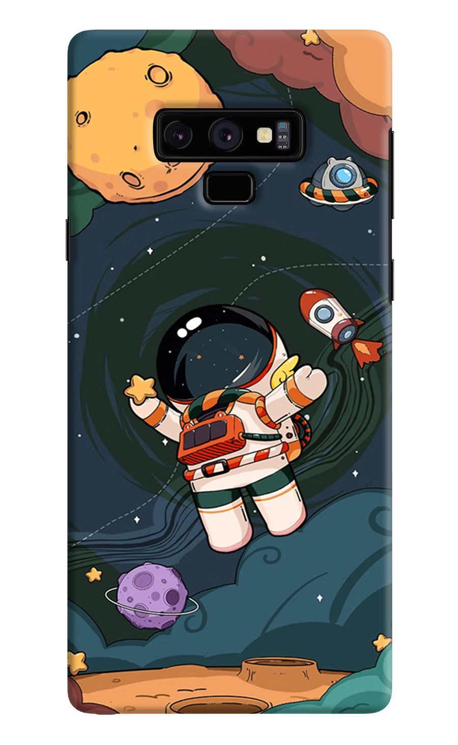 Cartoon Astronaut Samsung Note 9 Back Cover, Hard case