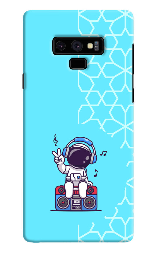 Cute Astronaut Chilling Samsung Note 9 Hard Case Back Cover by Casekaro