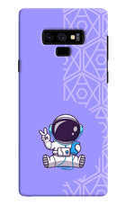 Cute Astronaut Chilling Samsung Note 9 Hard Case Back Cover by Casekaro