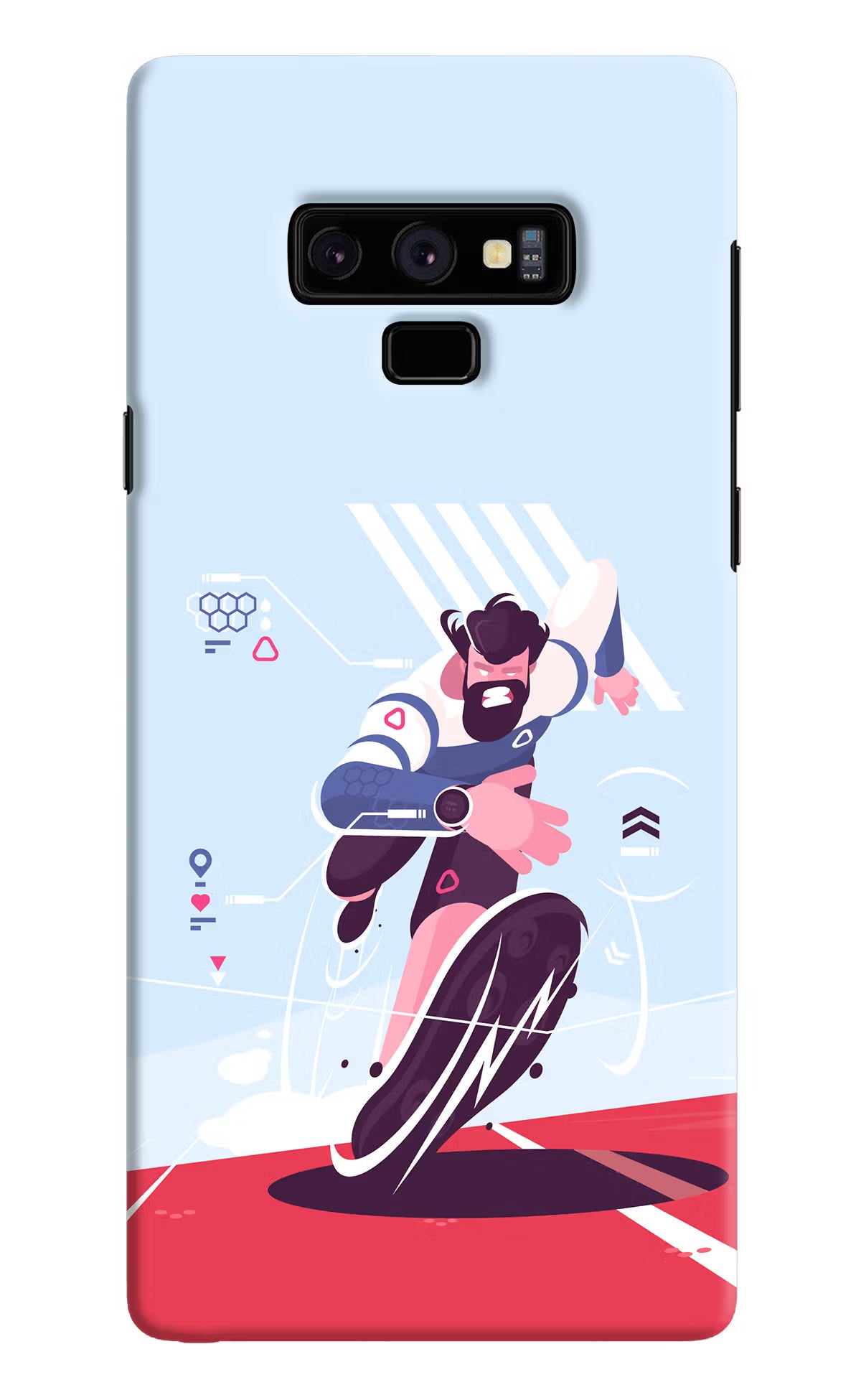 Run Pro Samsung Note 9 Hard Case Back Cover by Casekaro