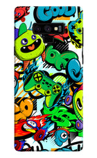 Game Doodle Samsung Note 9 Hard Case Back Cover by Casekaro