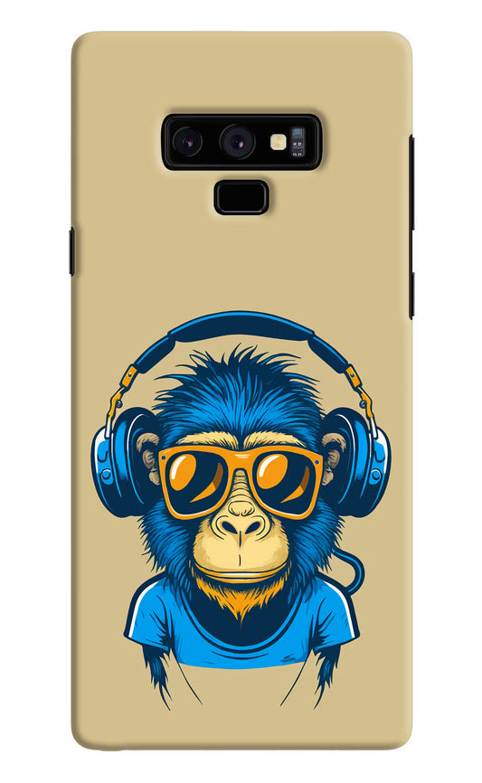 Monkey Headphone Samsung Note 9 Hard Case Back Cover by Casekaro