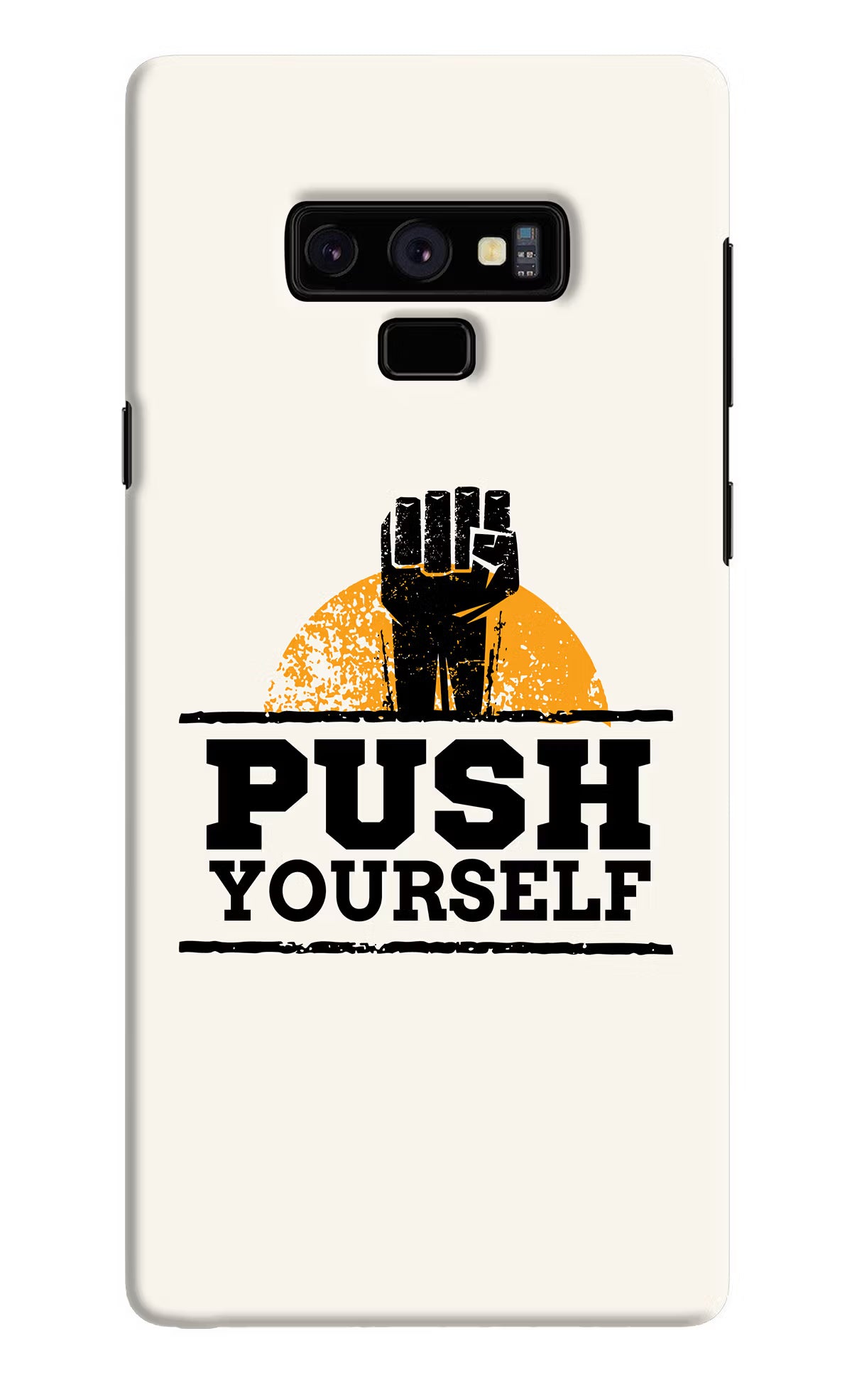 Push Yourself Samsung Note 9 Hard Case Back Cover by Casekaro