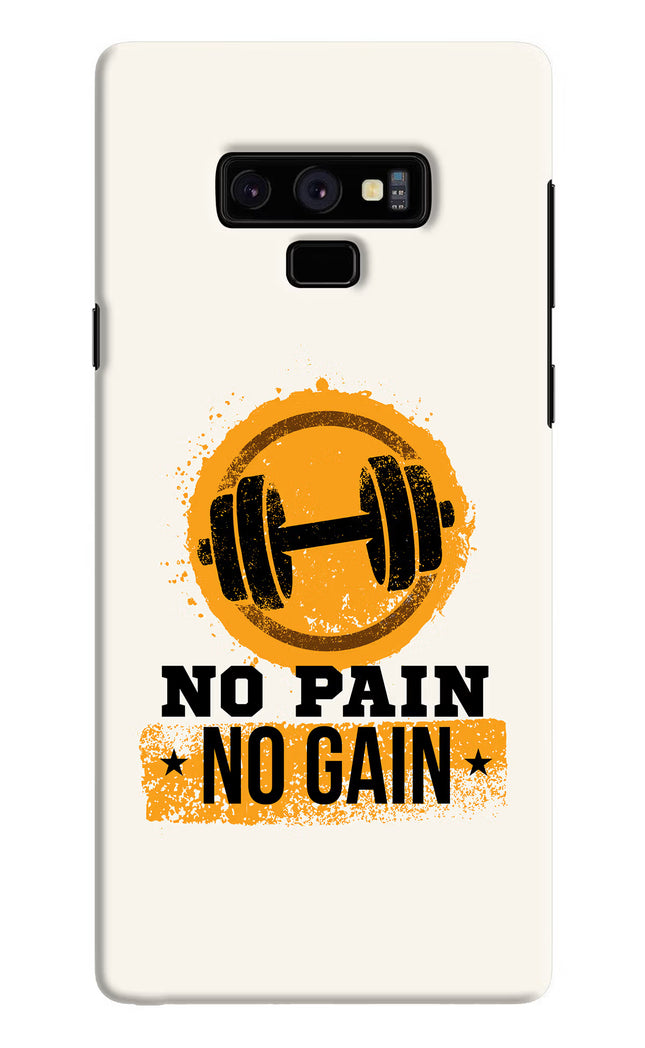 No Pain No Gain Samsung Note 9 Hard Case Back Cover by Casekaro