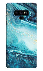 Blue Glitter Marble Samsung Note 9 Hard Case Back Cover by Casekaro