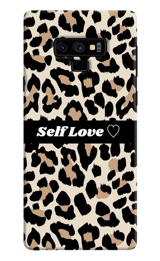 Leopard Print Self Love Samsung Note 9 Back Cover