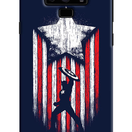 Captain America Marvel Art Samsung Note 9 Hard Case Back Cover by Casekaro