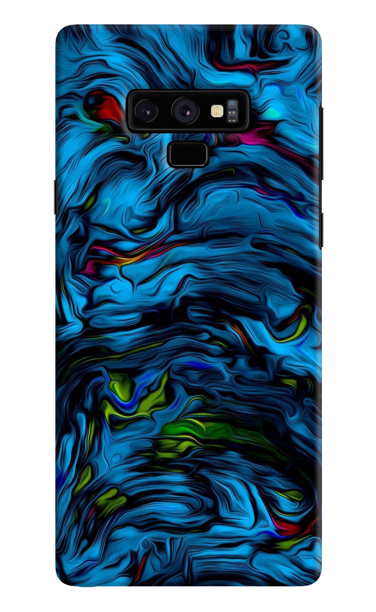 Dark Blue Abstract Samsung Note 9 Back Cover