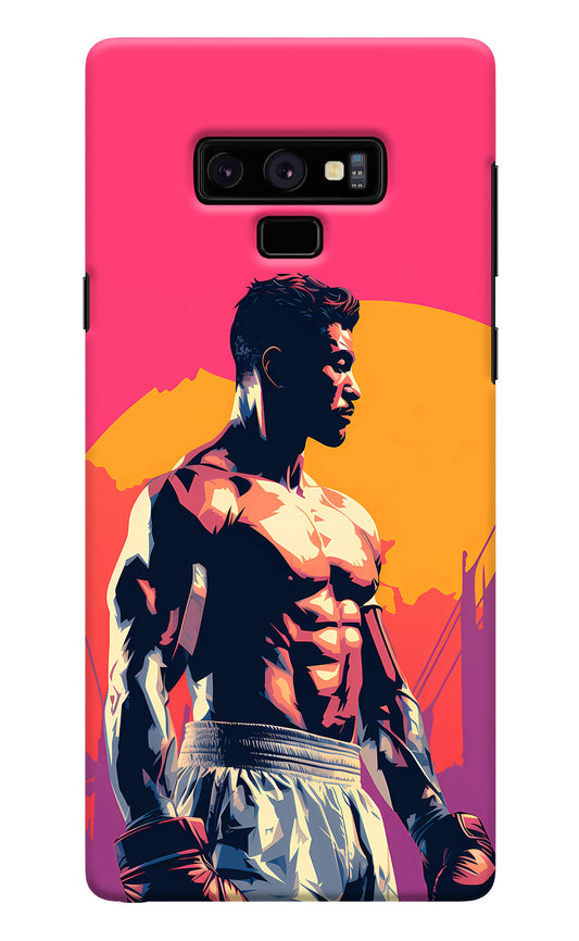 Sunset Warrior (AI Generated) Samsung Note 9 Back Cover