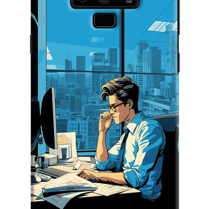 Focused Hustler (AI Generated) Samsung Note 9 Hard Case Back Cover by Casekaro