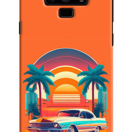 Palm Drive 80s Samsung Note 9 Hard Case Back Cover by Casekaro