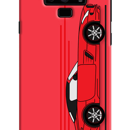 Red Velocity Samsung Note 9 Hard Case Back Cover by Casekaro