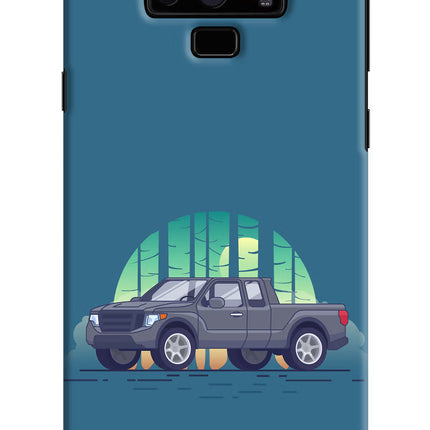 Retro Garage Vibe Samsung Note 9 Hard Case Back Cover by Casekaro