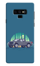 Retro Garage Vibe Samsung Note 9 Hard Case Back Cover by Casekaro