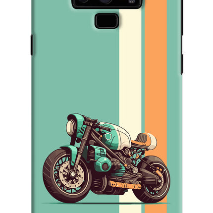 Striped Moto Drift Samsung Note 9 Hard Case Back Cover by Casekaro