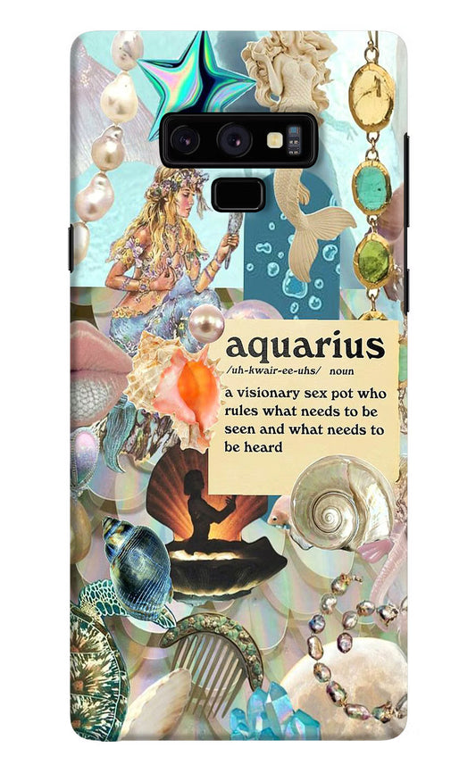 Aquarius Zodiac Samsung Note 9 Hard Case Back Cover by Casekaro