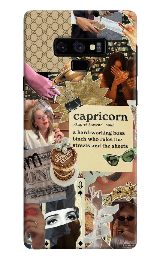 Capricorn Zodiac Samsung Note 9 Hard Case Back Cover by Casekaro