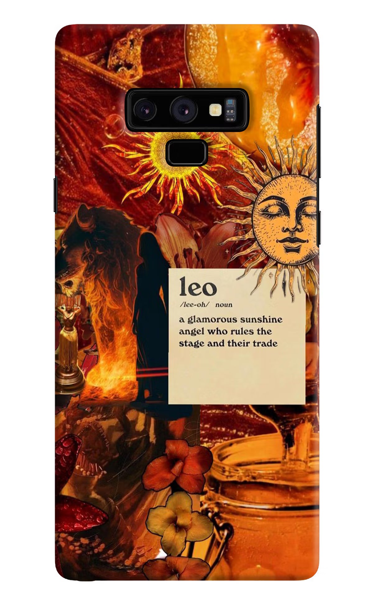 Leo Zodiac Samsung Note 9 Hard Case Back Cover by Casekaro