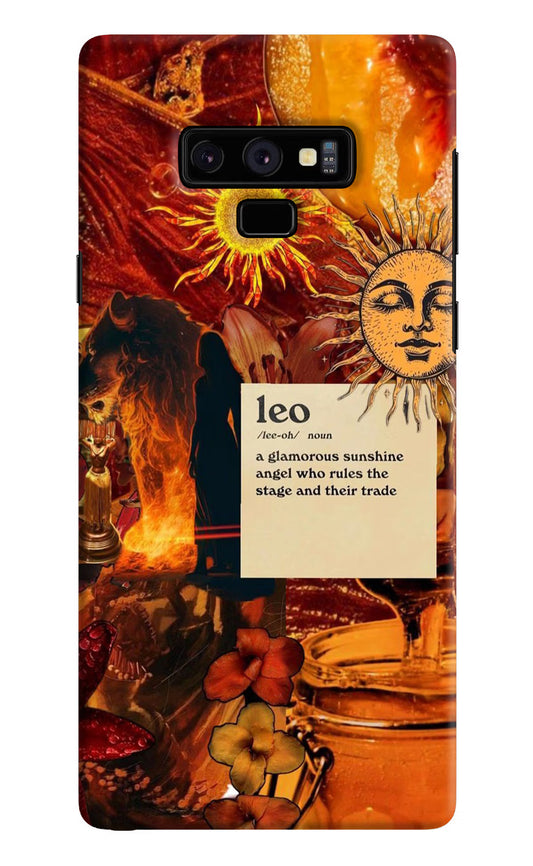 Leo Zodiac Samsung Note 9 Hard Case Back Cover by Casekaro