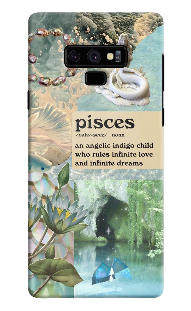 Pisces Zodiac Samsung Note 9 Hard Case Back Cover by Casekaro