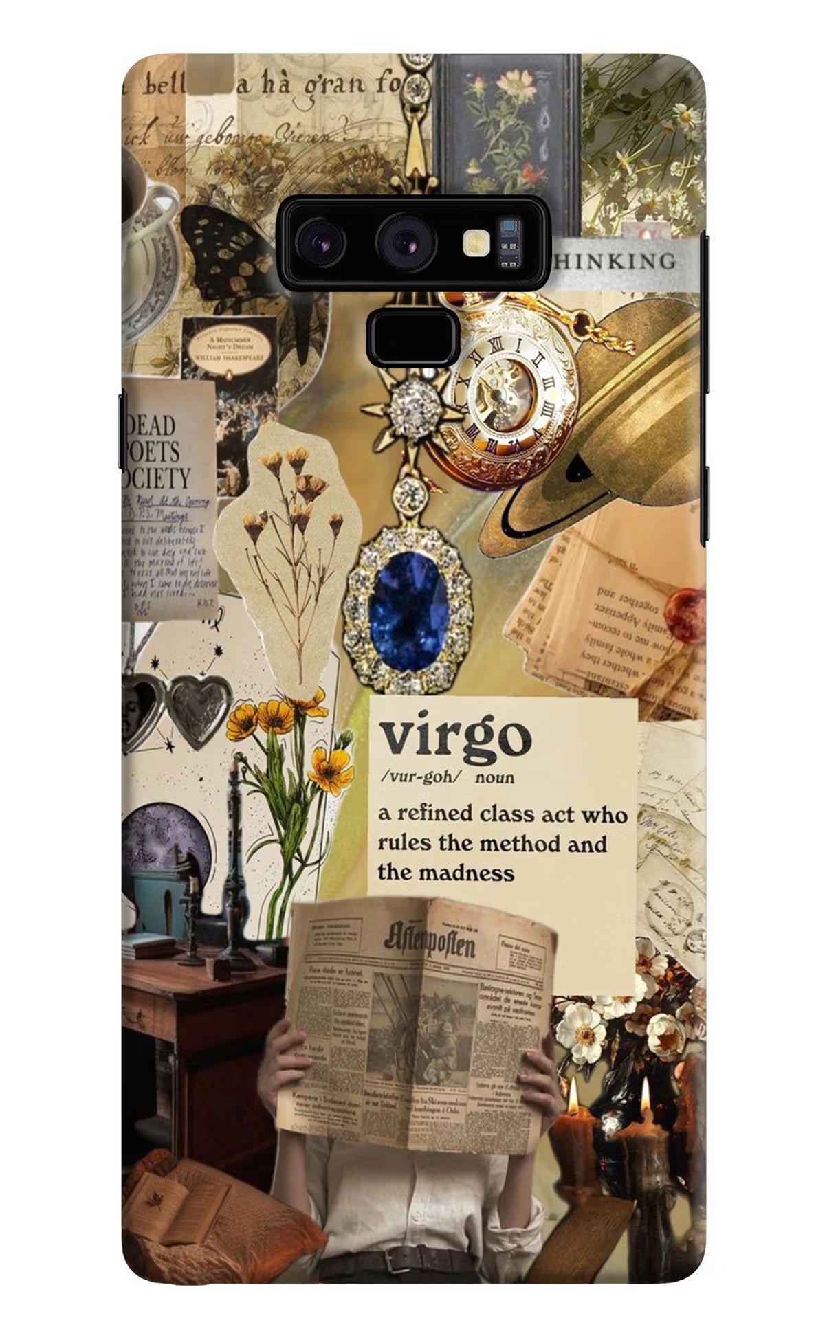 Virgo Zodiac Samsung Note 9 Hard Case Back Cover by Casekaro
