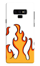 Fired Up – White Samsung Note 9 Hard Case Back Cover by Casekaro