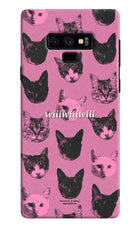 Pink Cats Samsung Note 9 Hard Case Back Cover by Casekaro