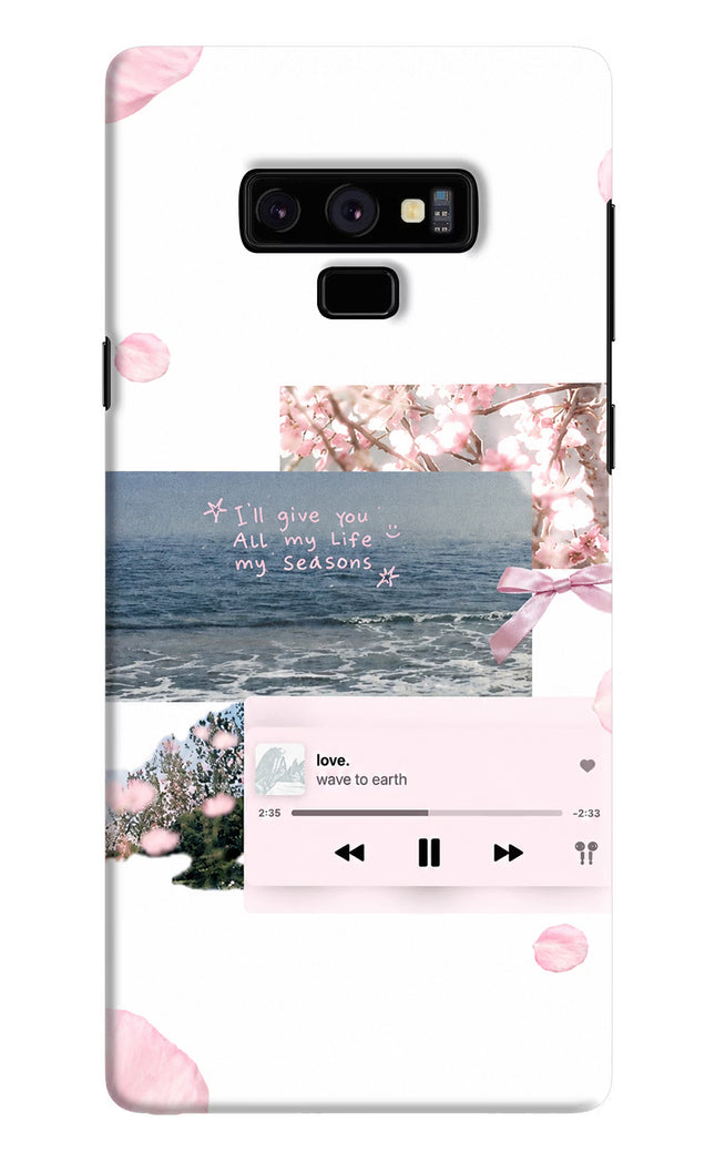 Wave to earth Samsung Note 9 Hard Case Back Cover by Casekaro