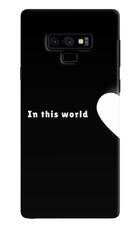 This World Samsung Note 9 Hard Case Back Cover by Casekaro