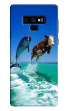 Dolphin vs Cow Samsung Note 9 Hard Case Back Cover by Casekaro