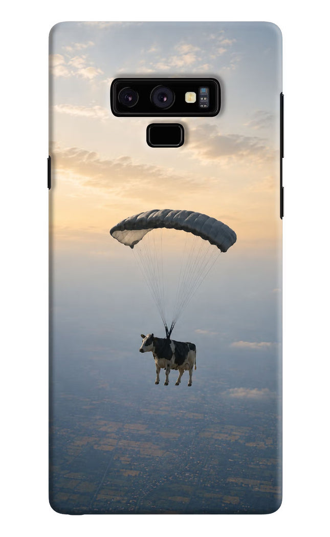 Skydiving Cow Samsung Note 9 Hard Case Back Cover by Casekaro