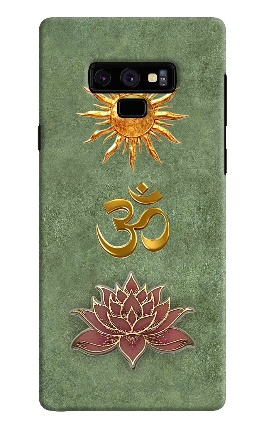 Om & Lotus Samsung Note 9 Back Cover, Hard case