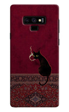 Midnight Cat Samsung Note 9 Hard Case Back Cover by Casekaro