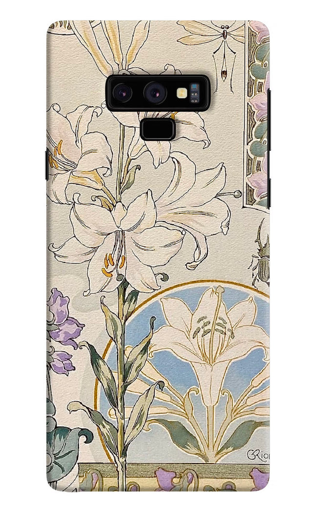 White Lily Samsung Note 9 Hard Case Back Cover by Casekaro