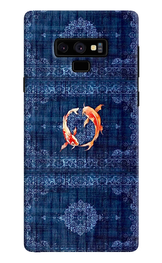 Koi Blue Samsung Note 9 Hard Case Back Cover by Casekaro
