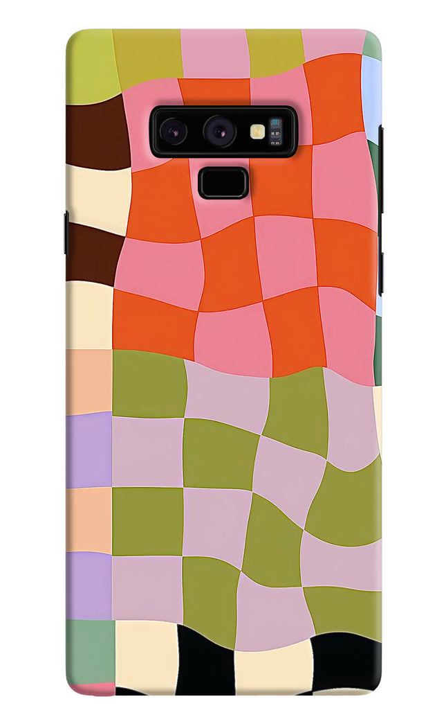 Wavy Grid Samsung Note 9 Hard Case Back Cover by Casekaro