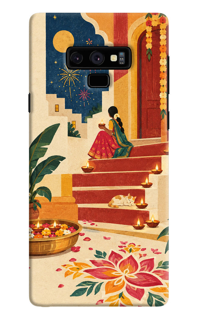 Diwali Rangoli Samsung Note 9 Hard Case Back Cover by Casekaro