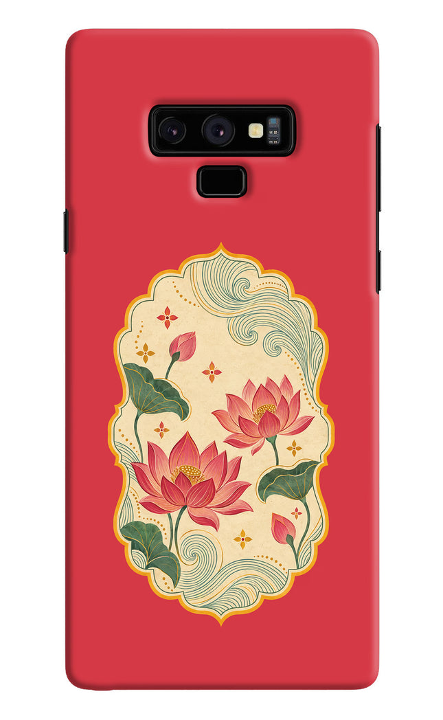 Pink Lotus Samsung Note 9 Hard Case Back Cover by Casekaro