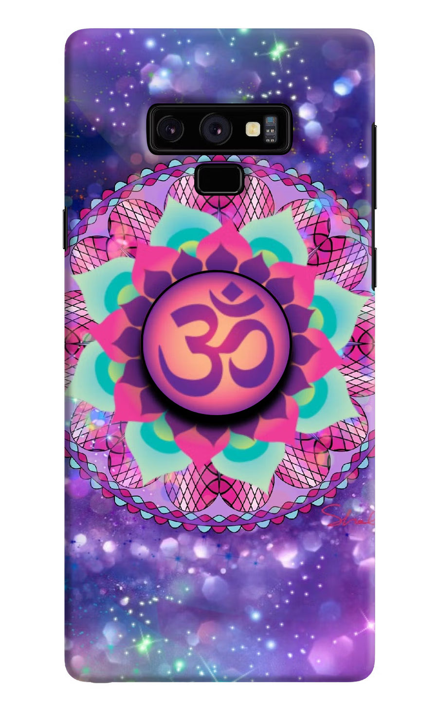 Om Purple Samsung Note 9 Pop Case, Hard case