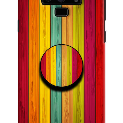 Multicolor Wooden Samsung Note 9 Pop Case by Casekaro