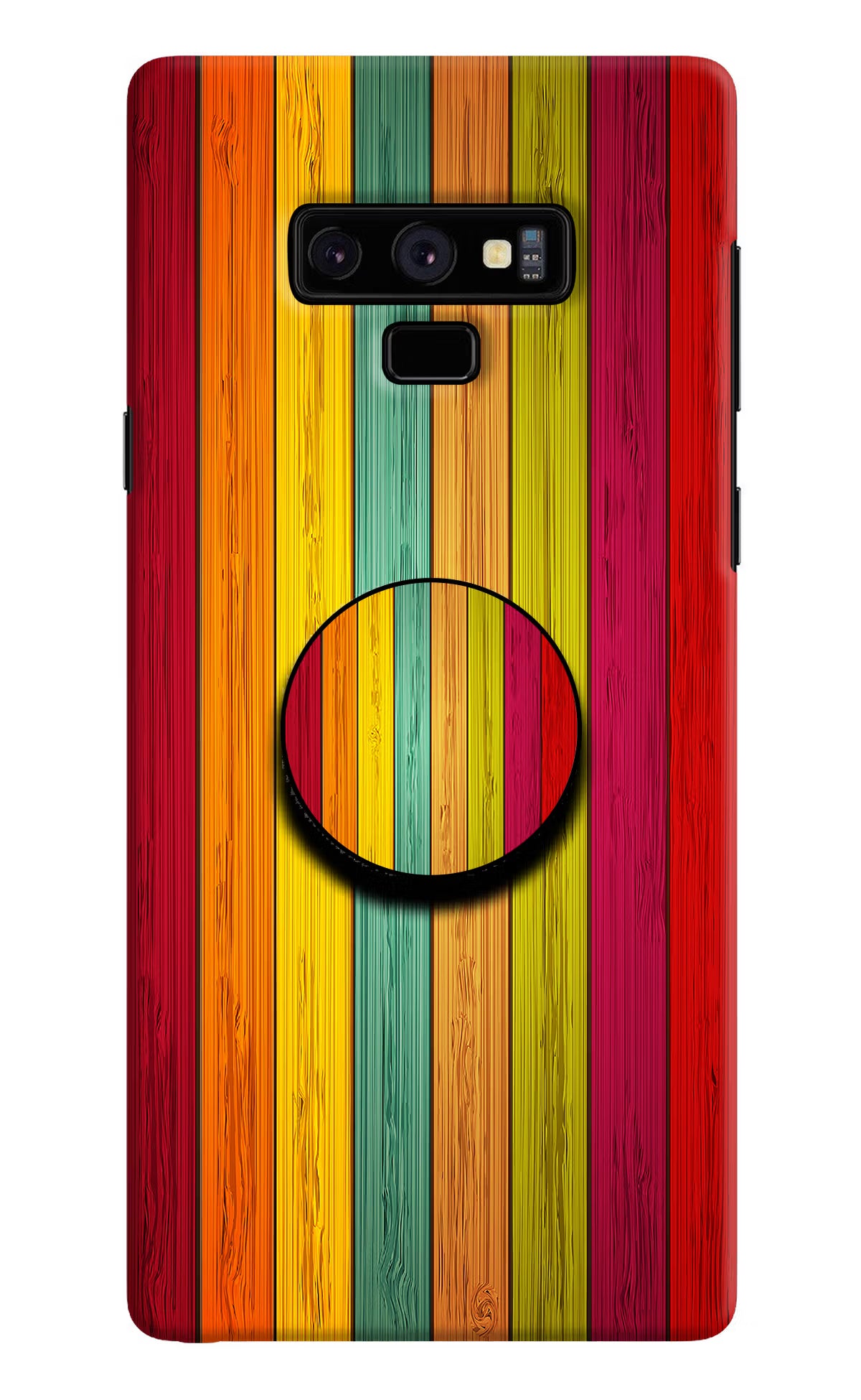 Multicolor Wooden Samsung Note 9 Pop Case by Casekaro