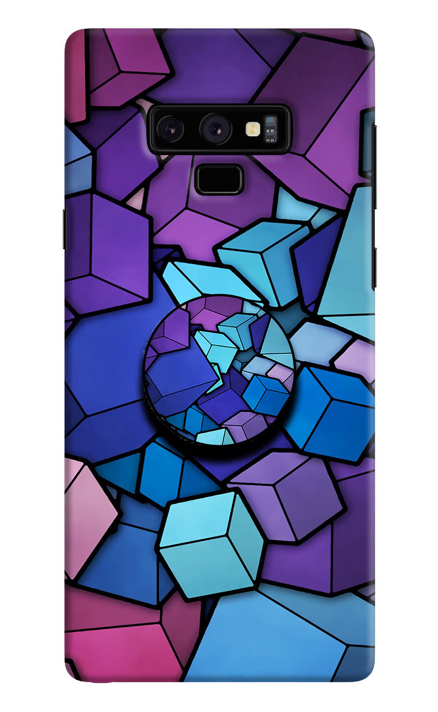 Cubic Abstract Samsung Note 9 Pop Case, Hard case