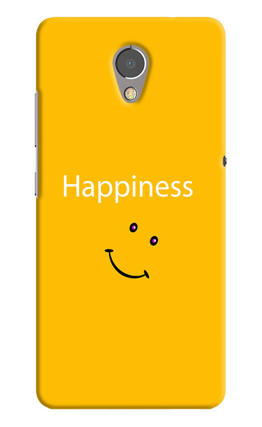 Happiness With Smiley Lenovo P2 Hard Case Back Cover by Casekaro