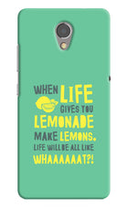 Quote Lenovo P2 Hard Case Back Cover by Casekaro