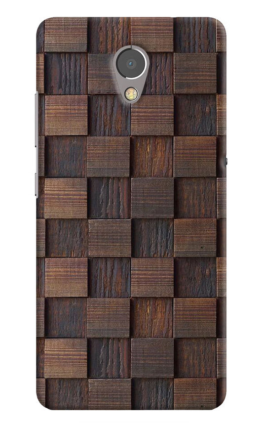Wooden Cube Design Lenovo P2 Hard Case Back Cover by Casekaro