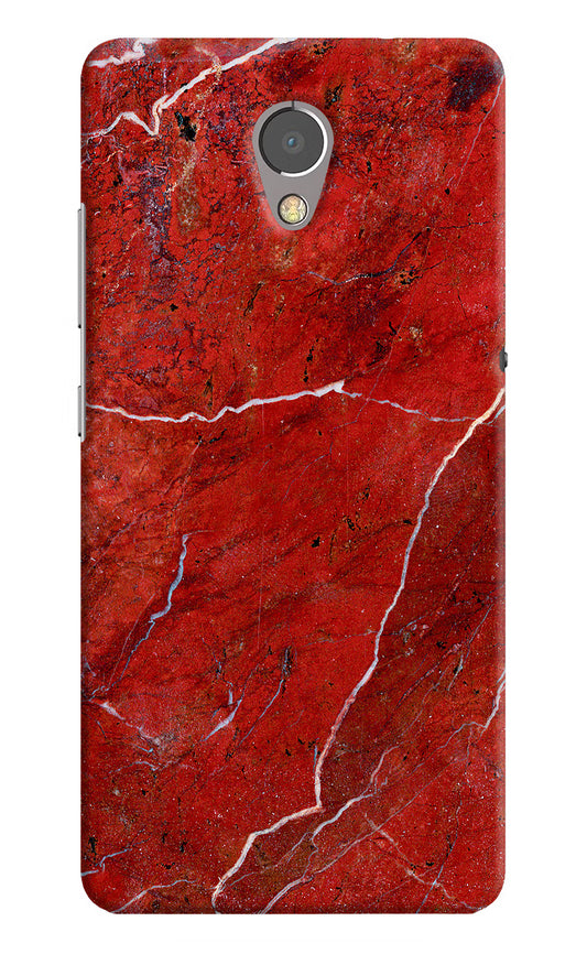 Red Marble Design Lenovo P2 Hard Case Back Cover by Casekaro