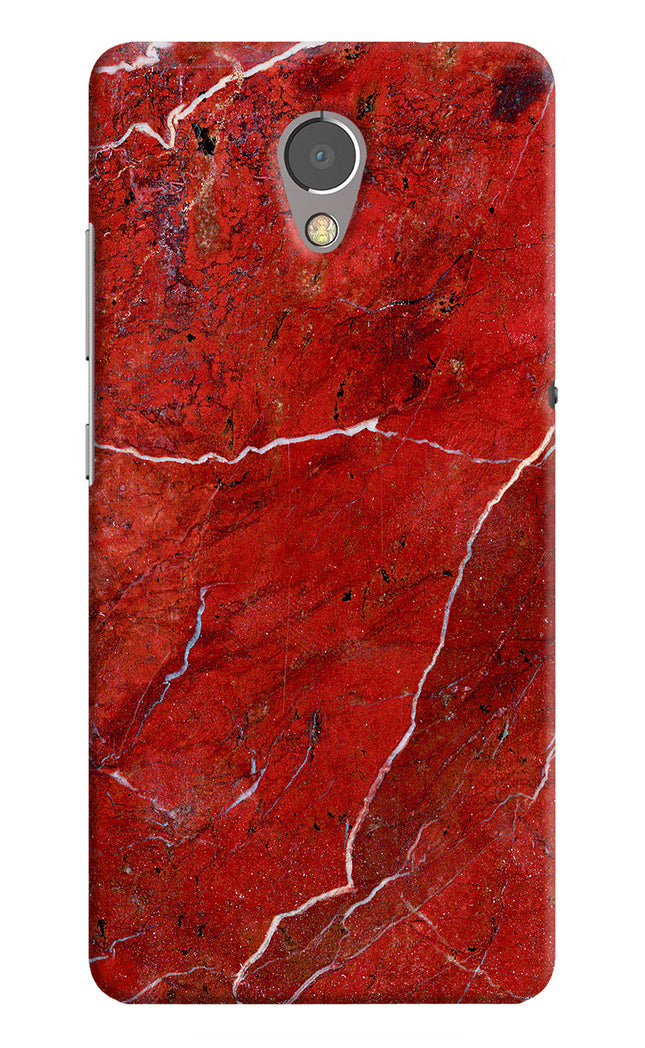 Red Marble Design Lenovo P2 Hard Case Back Cover by Casekaro